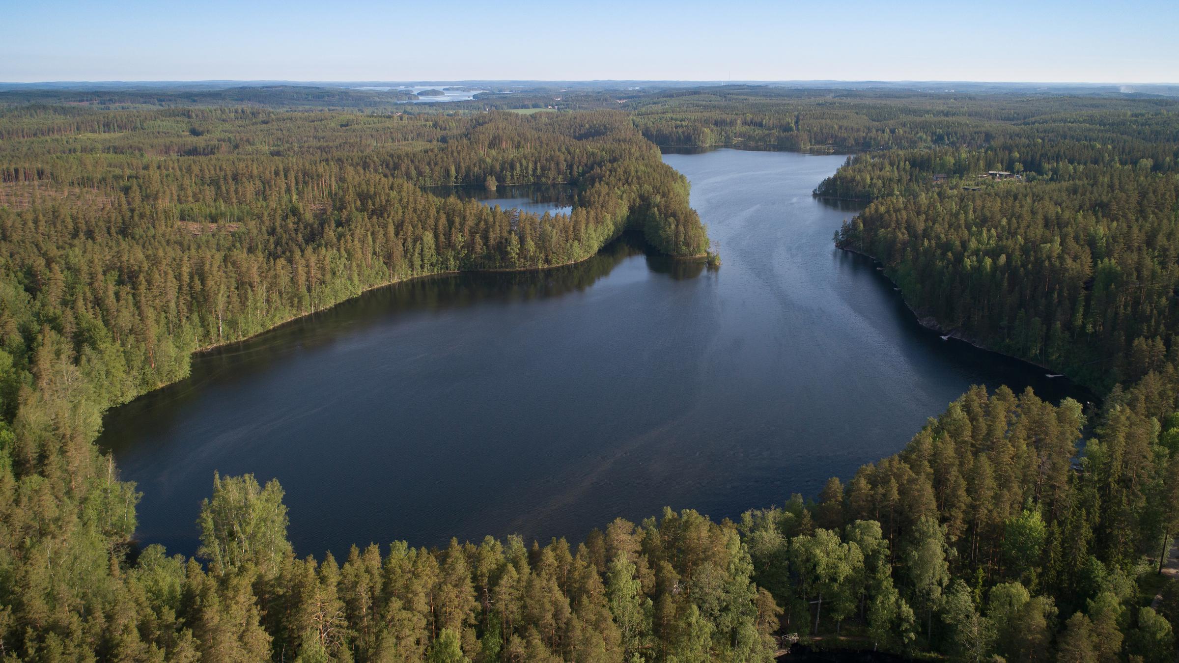 Vierumäen järviä - ilmakuva 2 syksy