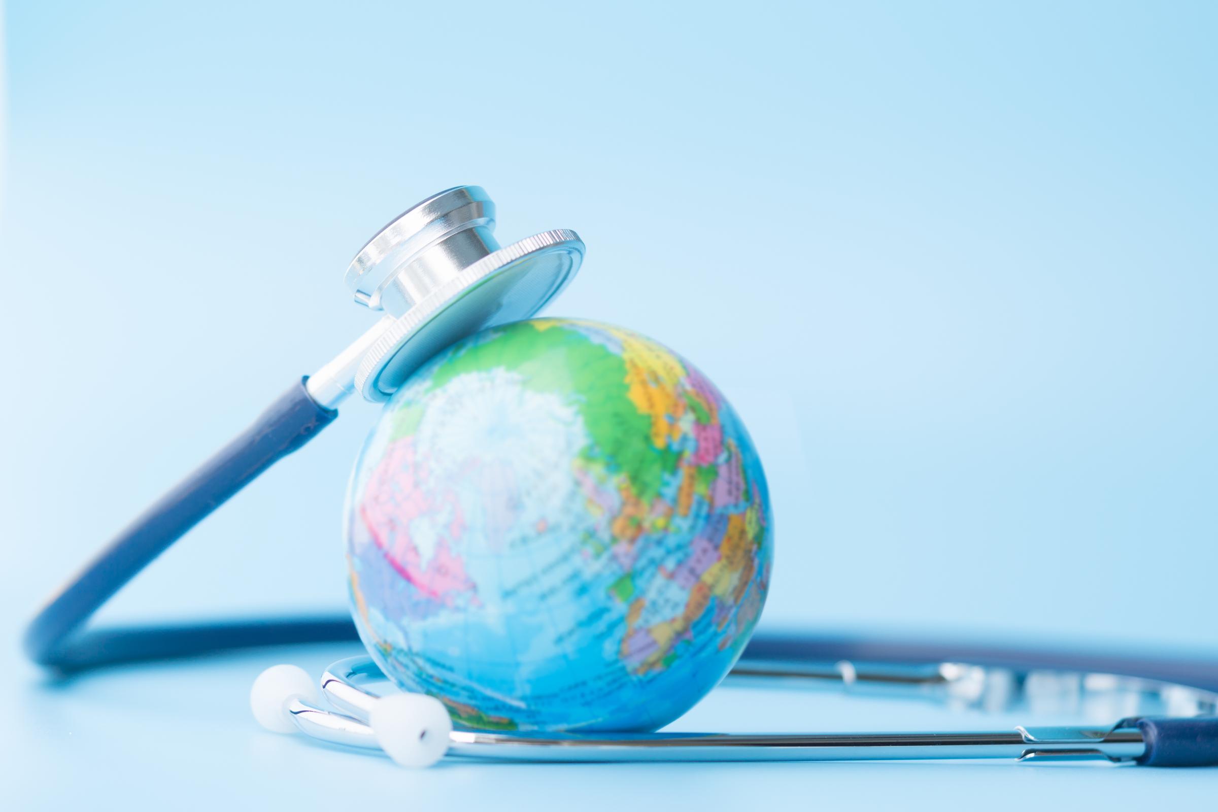 Stethoscope Wrapped Around Globe - shutterstock