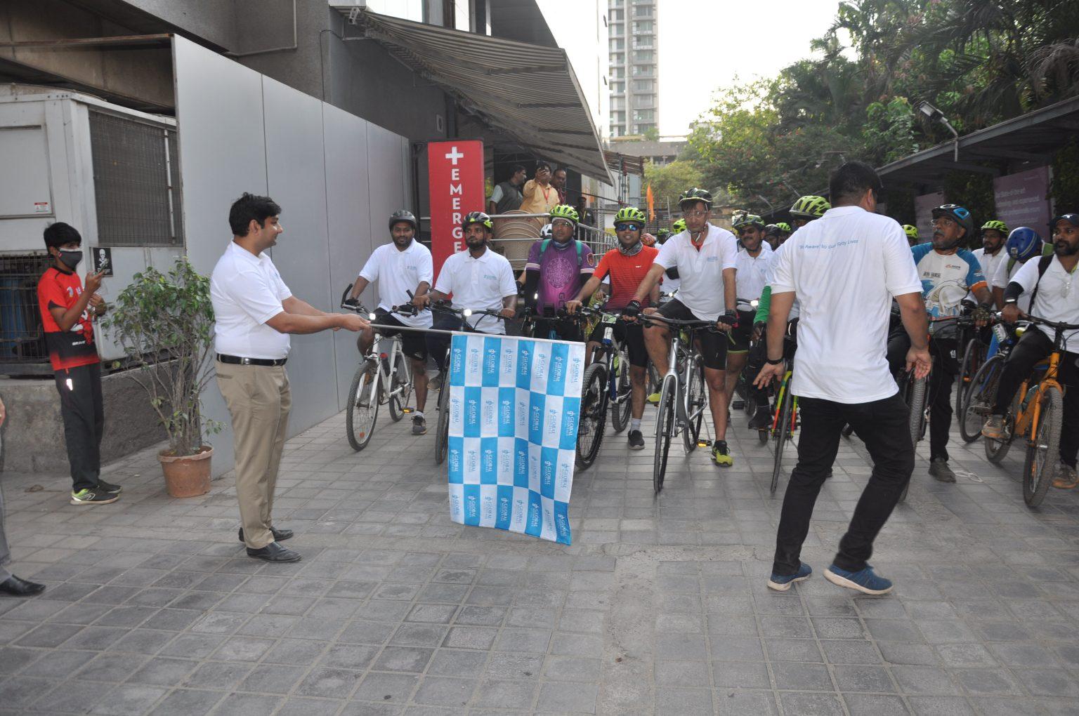 100+ Cyclists Rally To Spread Awareness About Fatty Liver