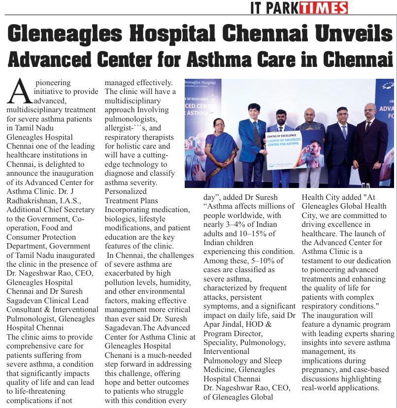 Gleneagles Hospital-07.01.2025-IT Park Times-Pg03