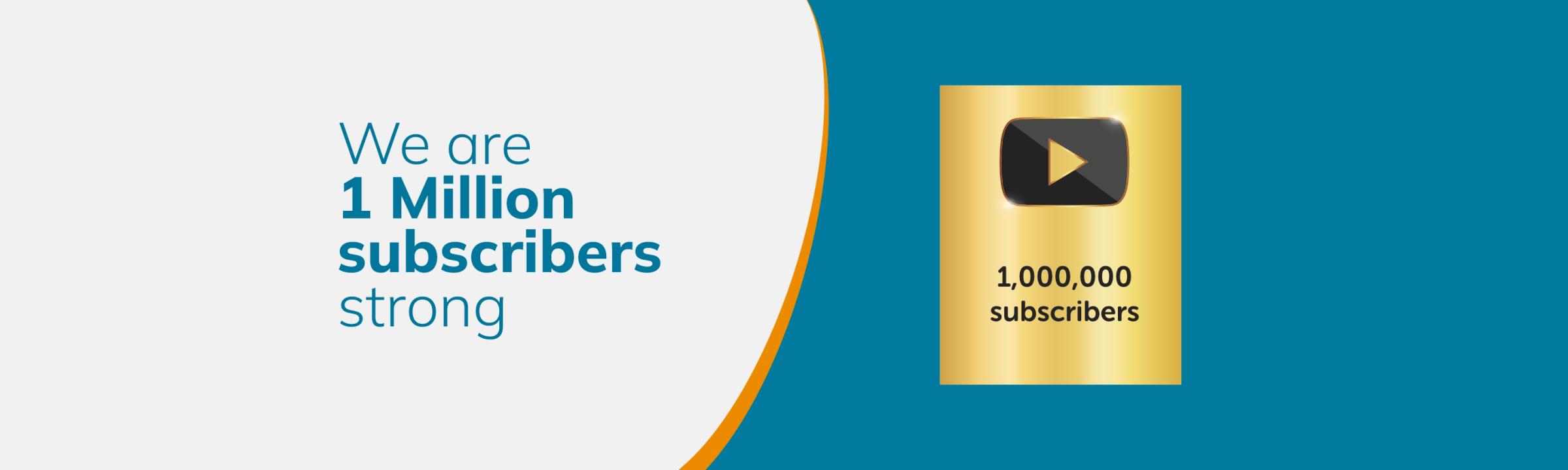 Web Banner 1 million Subscribers_Desktop