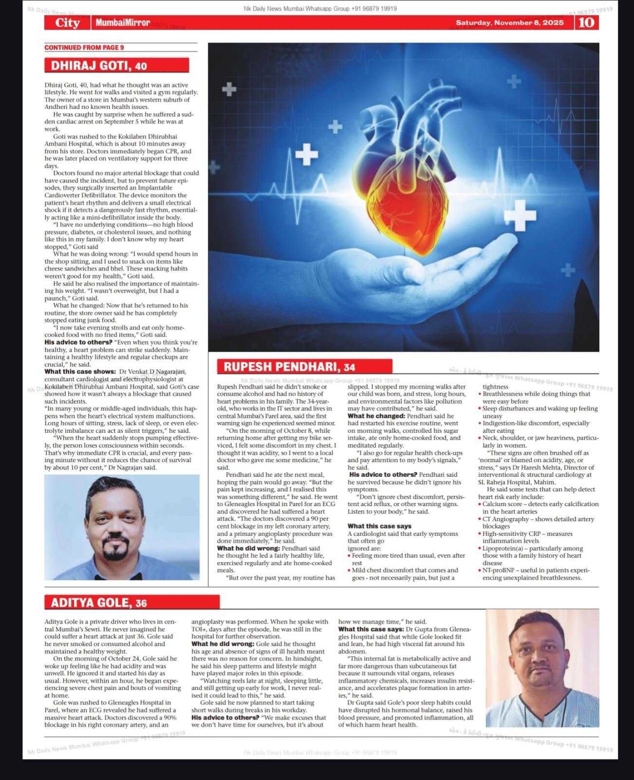 Why Early Symptoms Matter Three Mumbai Patients Share Their Cardiac Wake Up Call