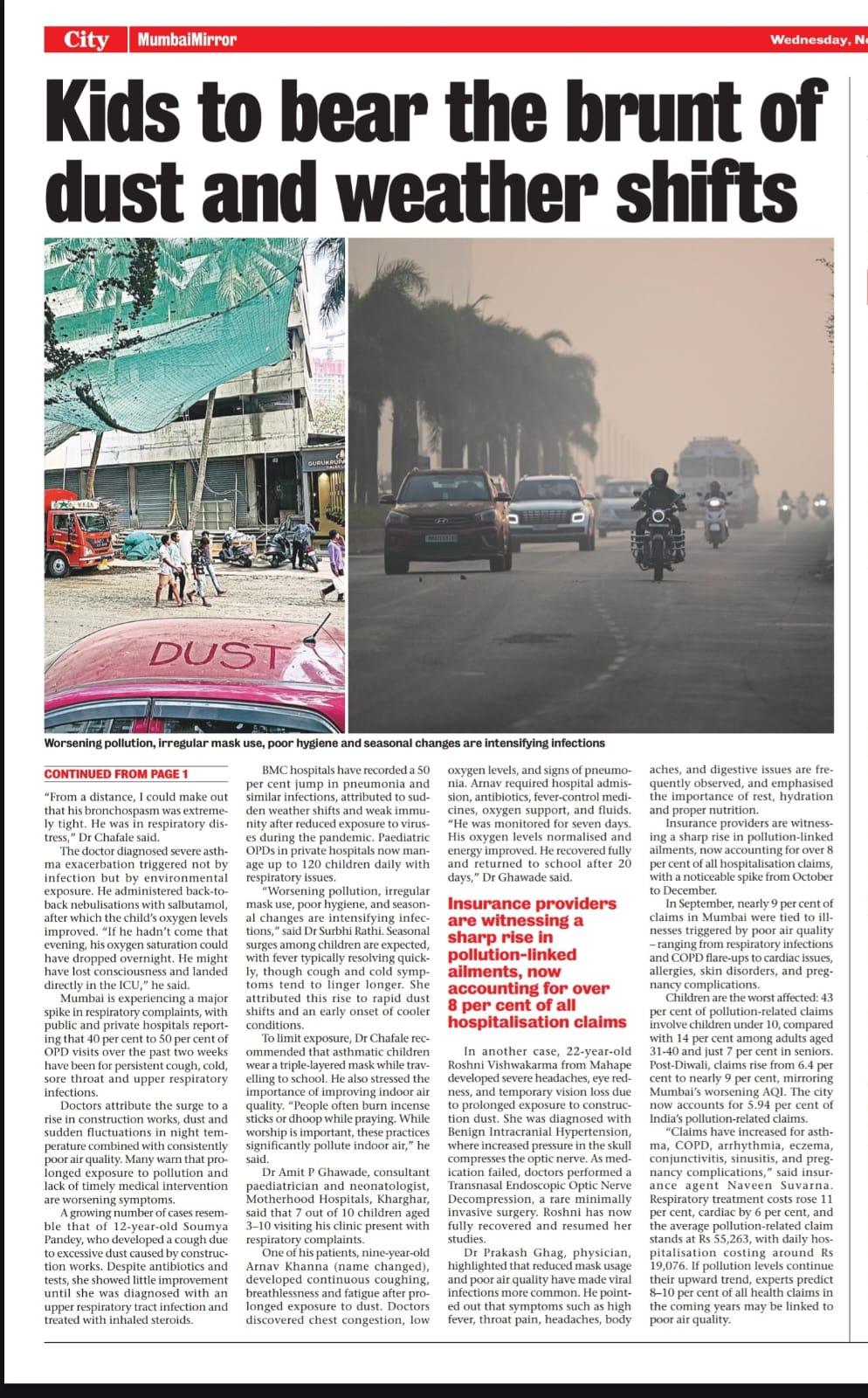 Children Hit Hardest as Dust and Sudden Weather Shifts Spike Illness