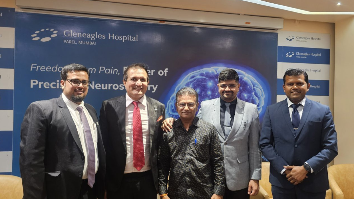 56-Year-Old Social Worker Pain-Free After Timely Brain Surgery at Gleneagles Hospital, Mumbai