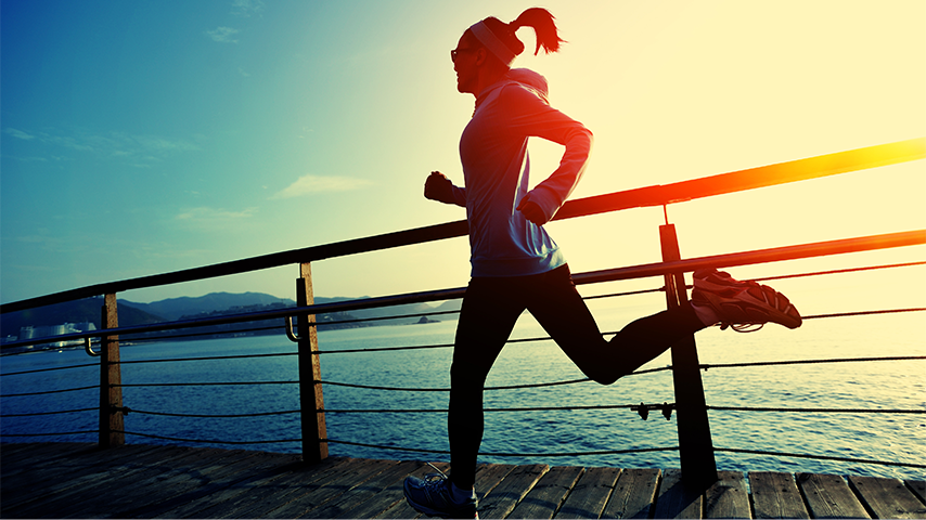 athlete running