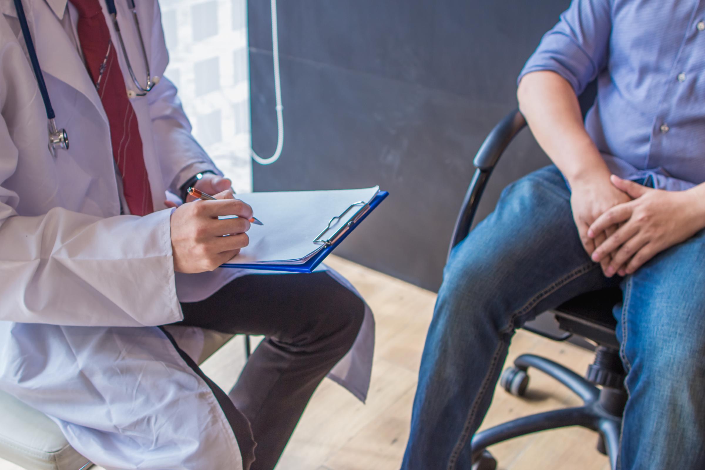 doctor treating patient