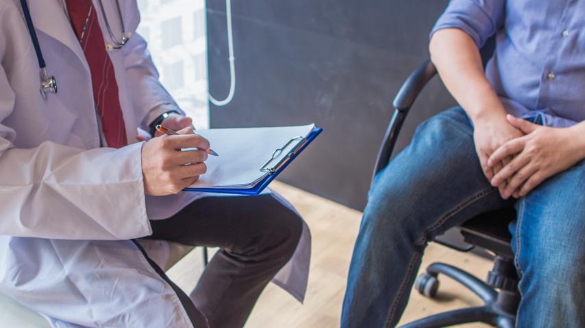 doctor treating patient