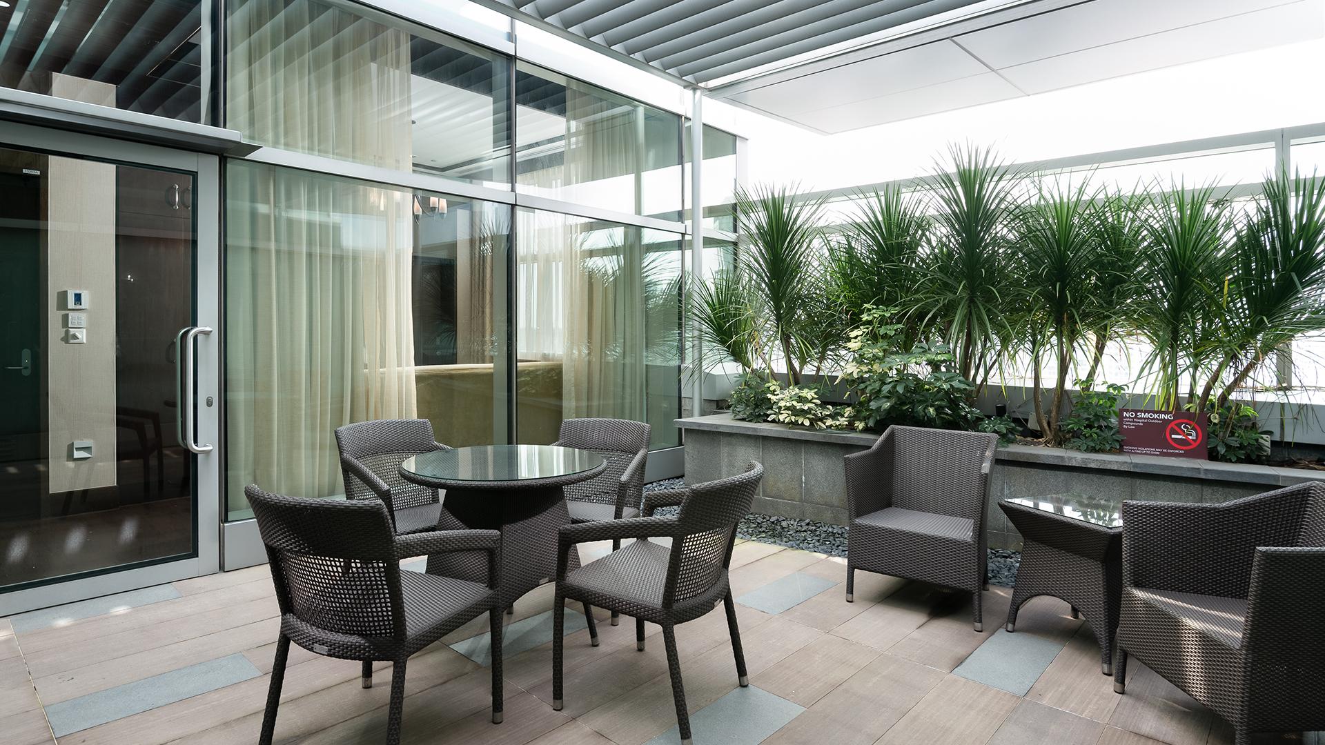 Optional outdoor terrace at our Junior Maternity Suites