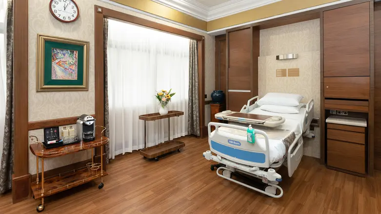 Enjoy a new dimension in healthcare with our royal suite and recuperate in luxury