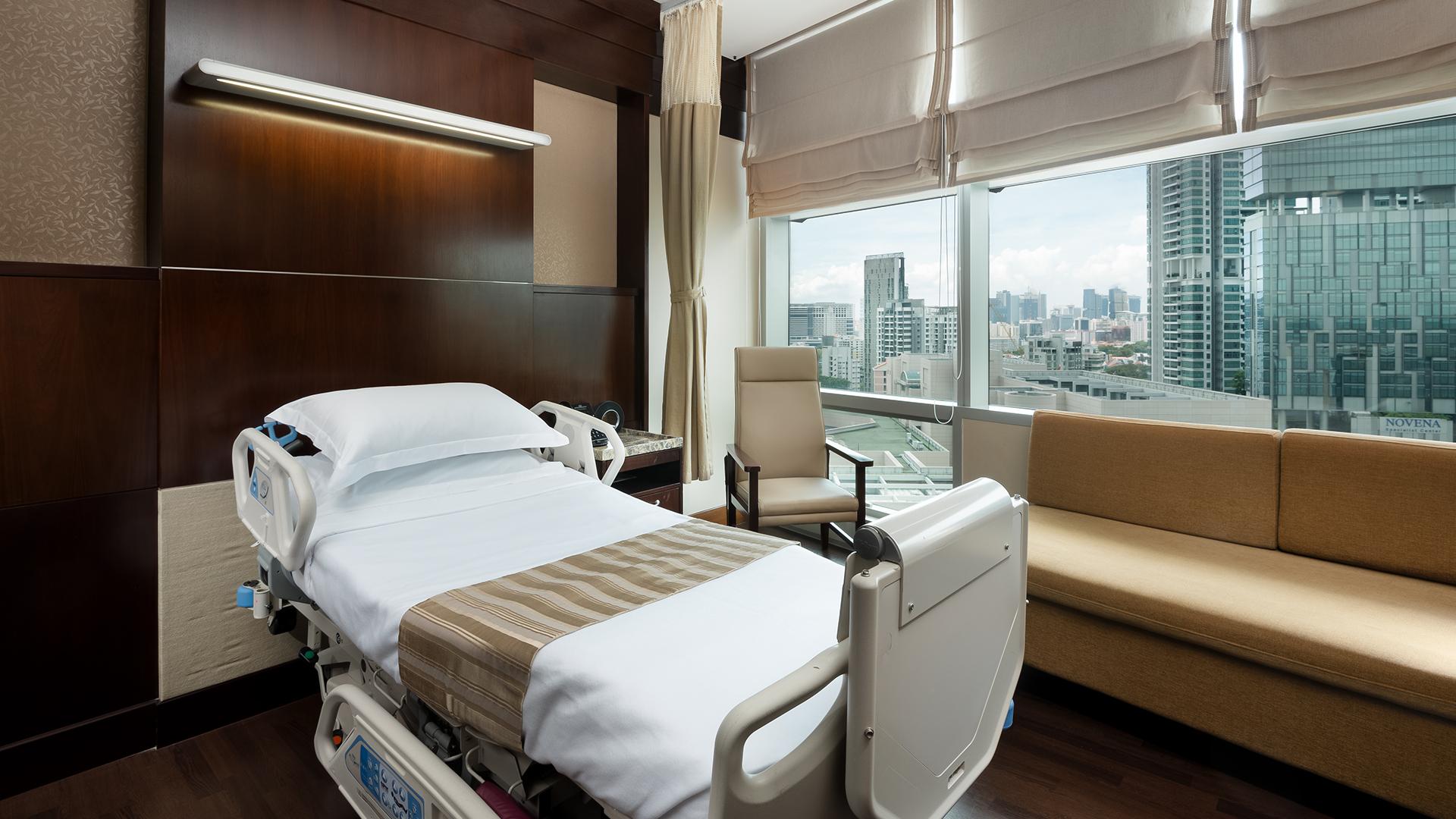 Mount Elizabeth Novena Hospital Single Signature Room