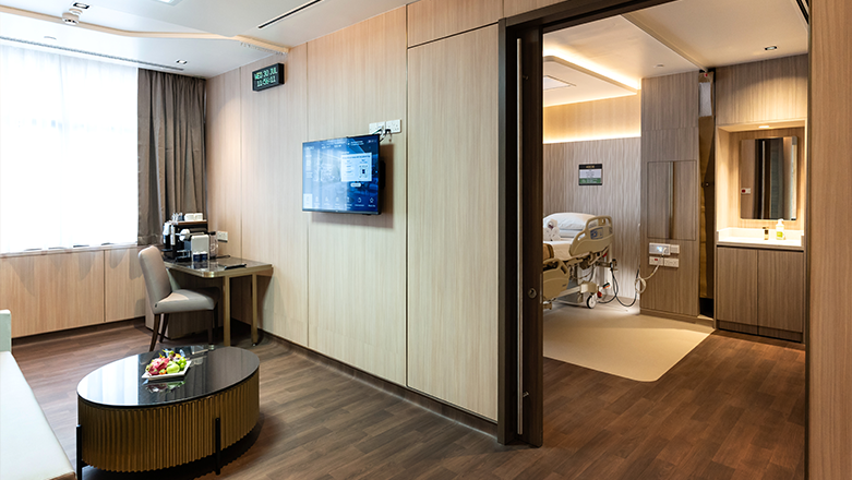 伊丽莎白医院黄水仙产科套房内温馨宜人的氛围