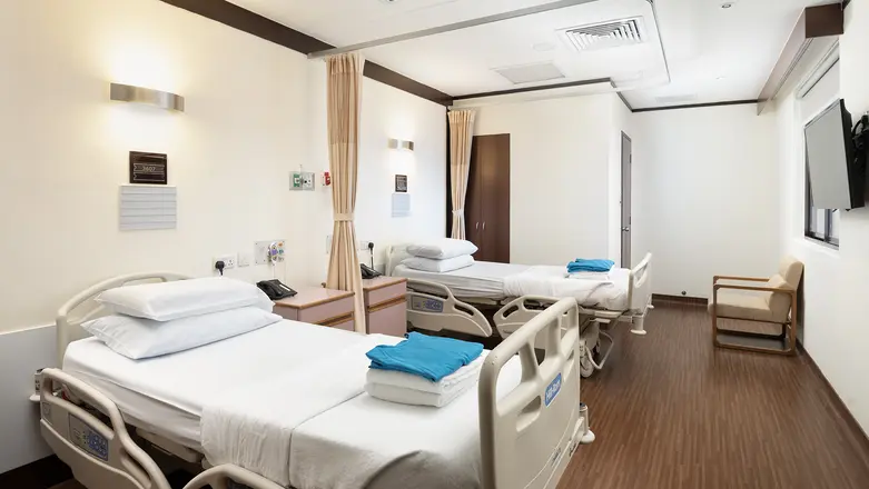 Parkway East Hospital 2-bedded room