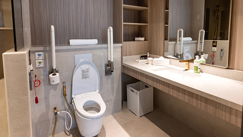 Modern bathroom with premium fittings