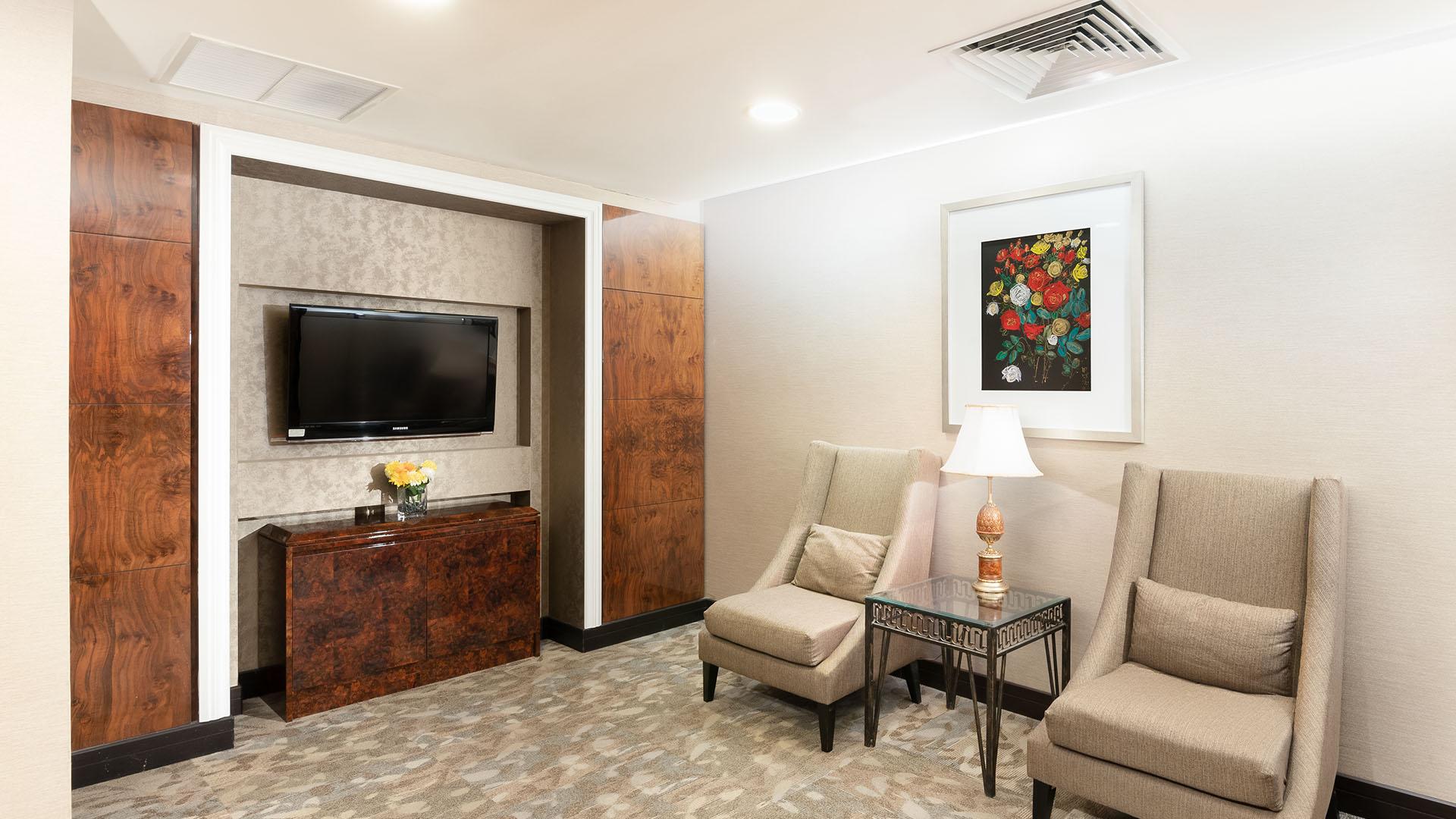 Waiting area for visiting guests