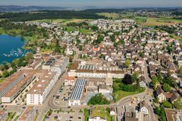 HS  Switzerland Pfäffikon office aerial view  