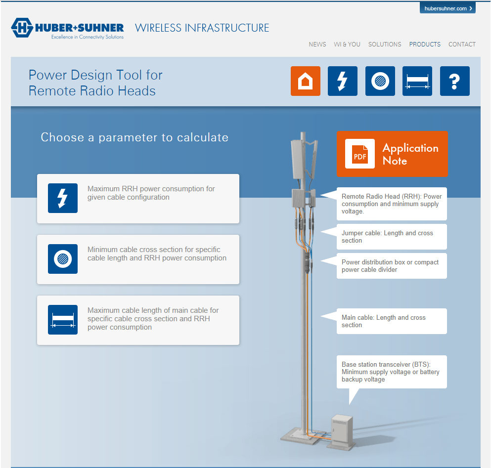 Screenshot power design tool