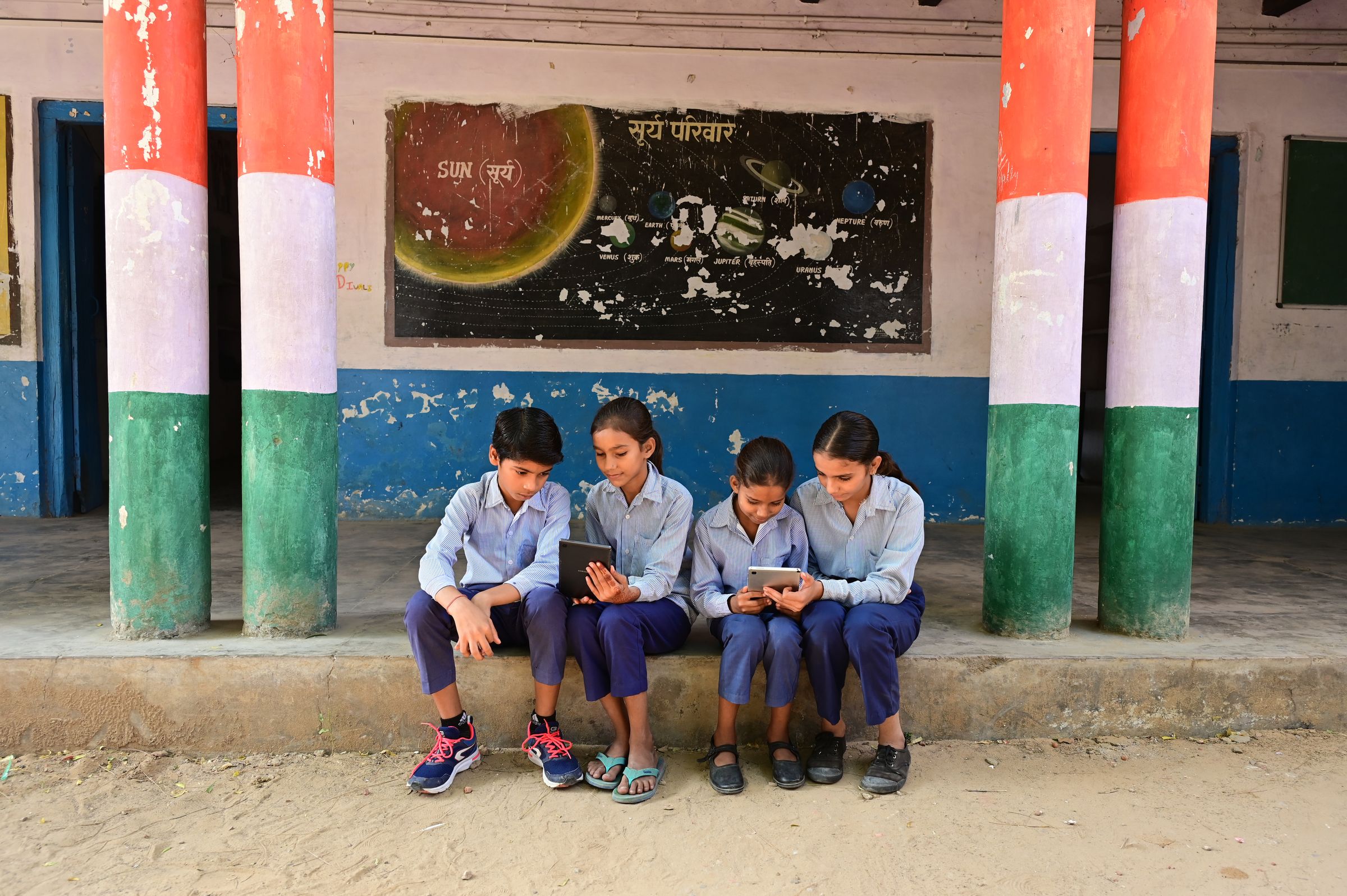 India fiberisation rural school 2