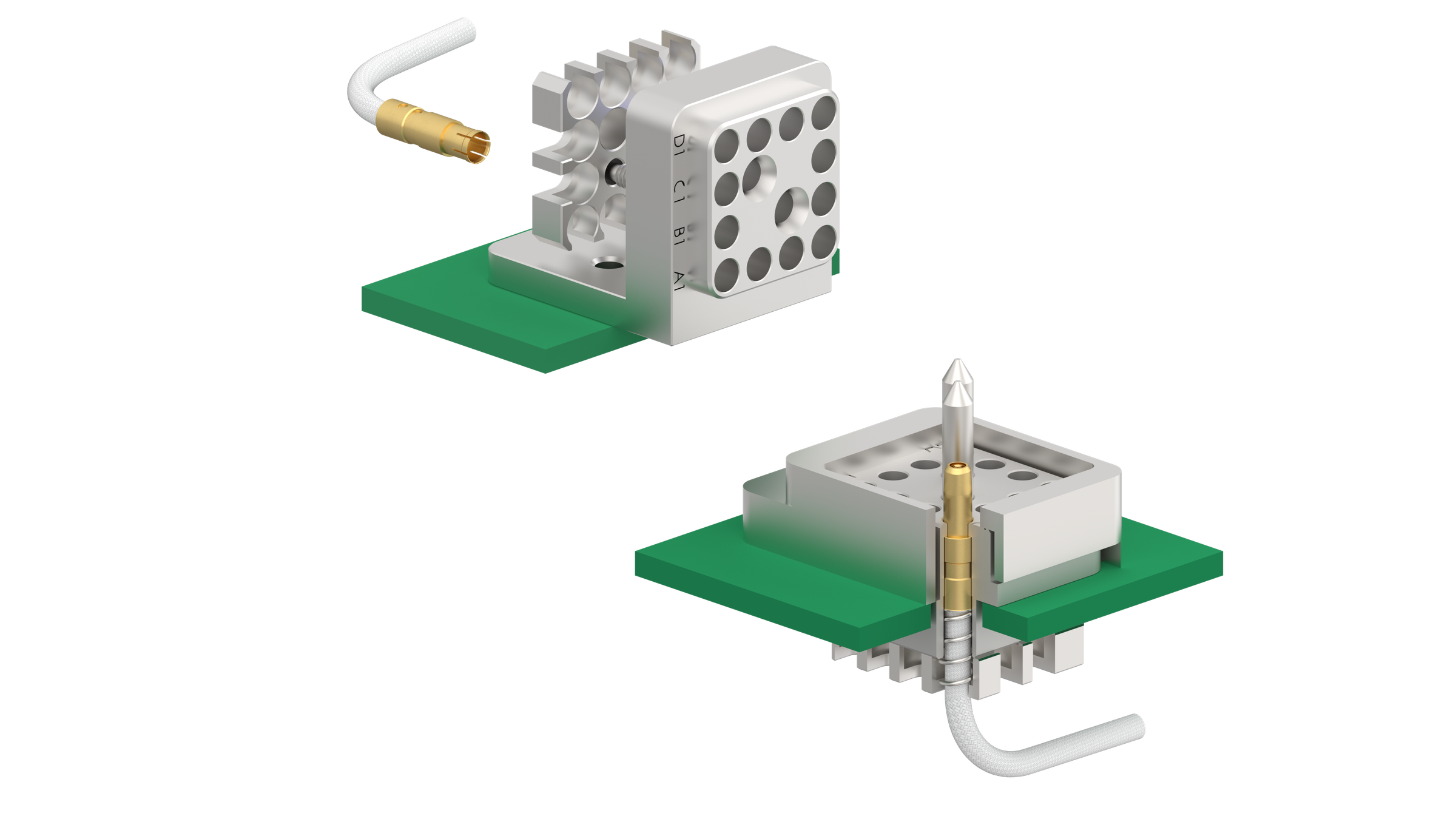 HS RF Solutions VITA 67.3 NanoRF Coaxial connectors