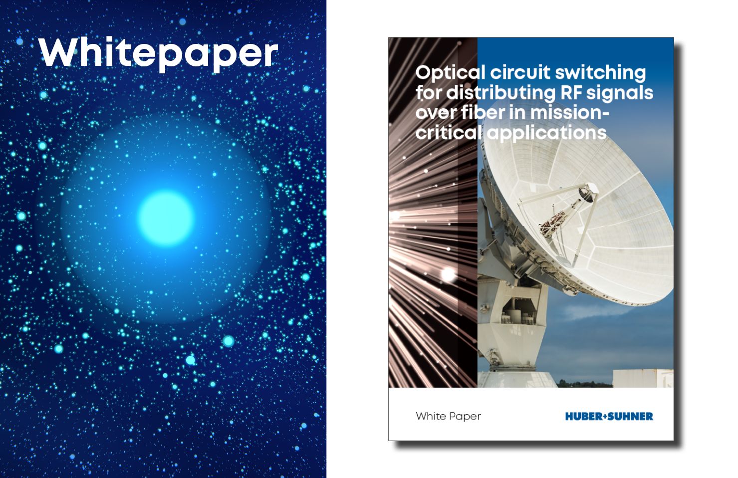 Optical circuit switching for distributing RF signals over fiber in missioncritical applications