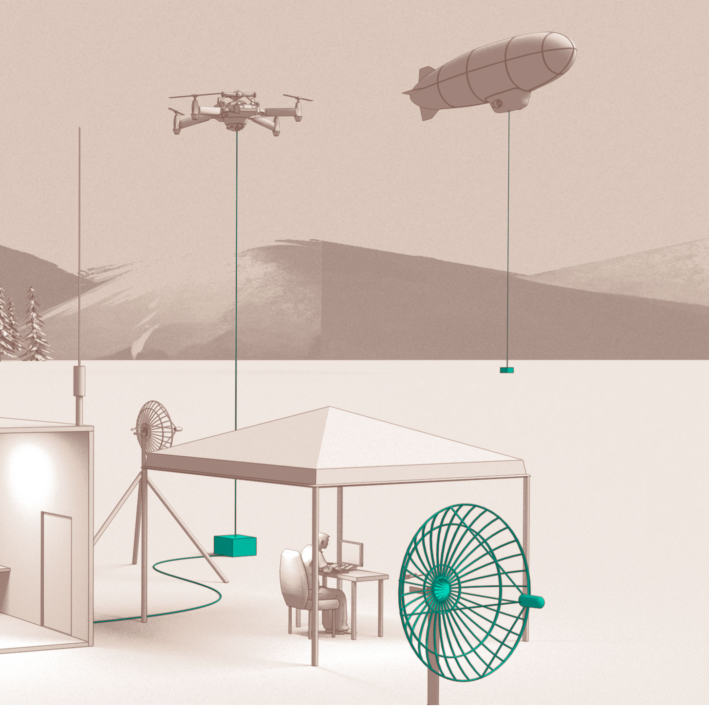 Tethered Drone Aerostat solution page