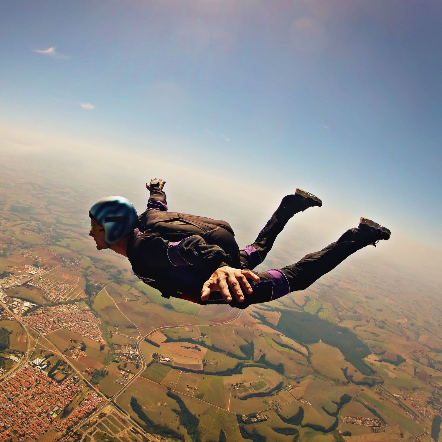 man parachuting – get the big picture