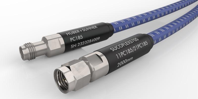 HUBER+SUHNER のRCA ケーブル SUHNER RCAプラグ付きケーブル 1.0m ペア