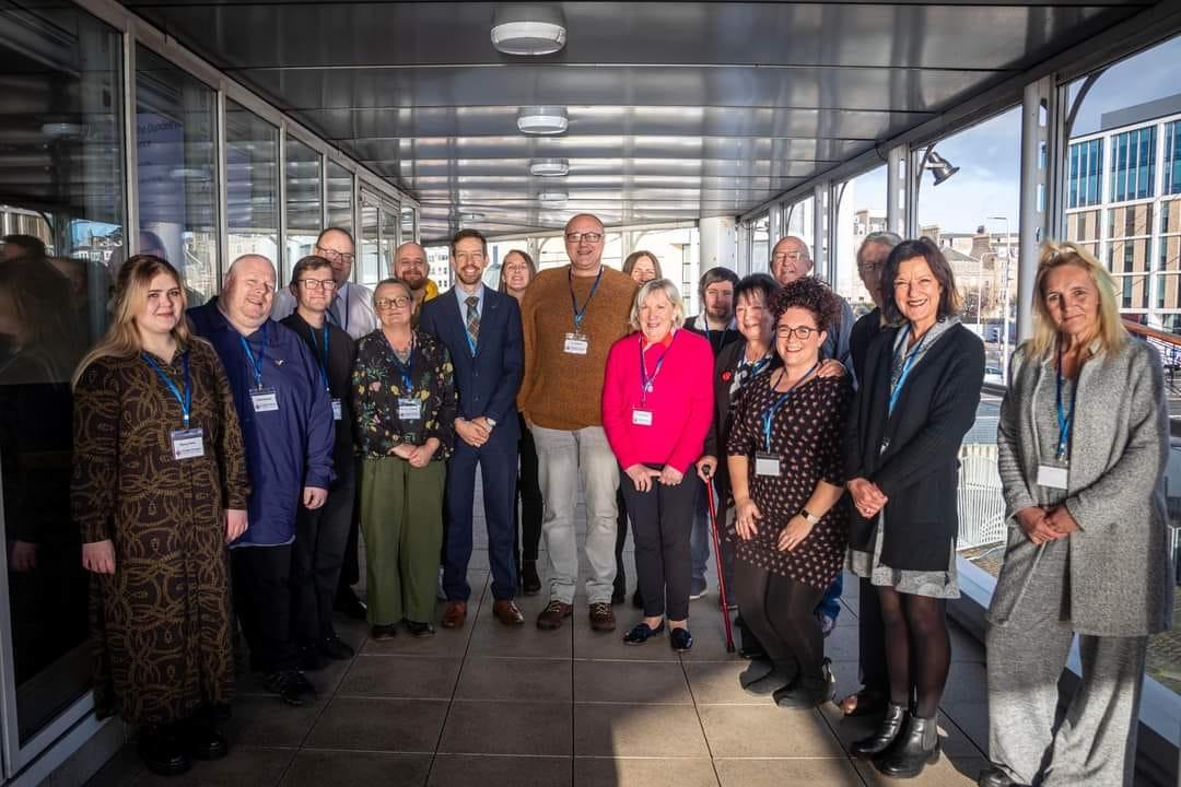 A photograph taken by Dundee City Council showing the Dundee Fairness Leadership Panel at the 2023 conference