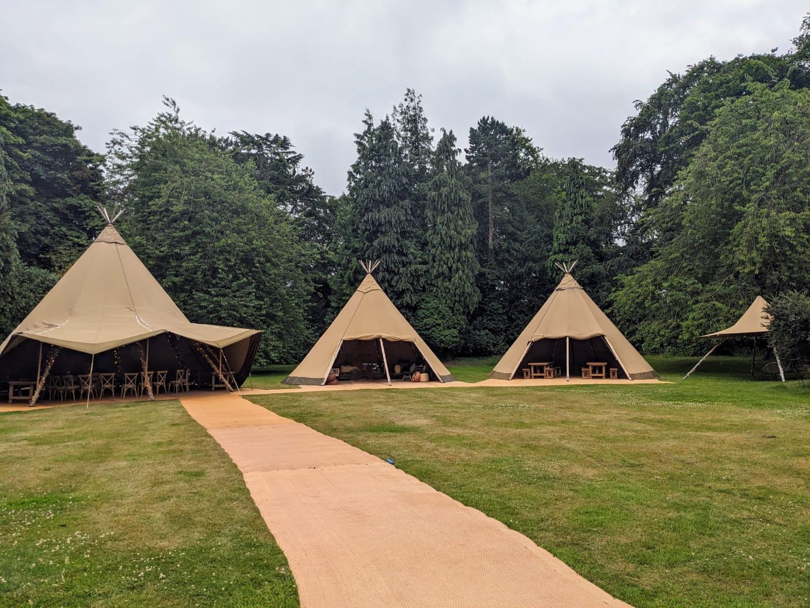 New Constellation teepees at the Homestead garden