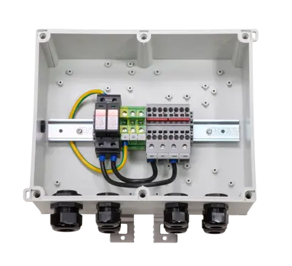 PTTA Box für 6 RRH, Stromverteilung mit OVP