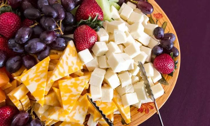 Fruit and cheese