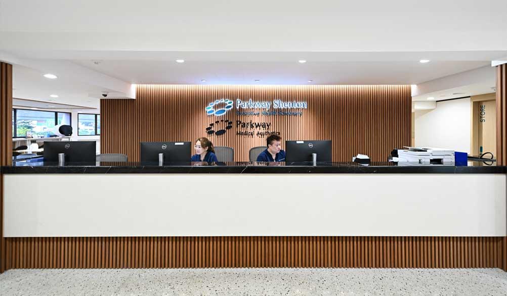 Parkway Medical Aesthetics Reception Counter