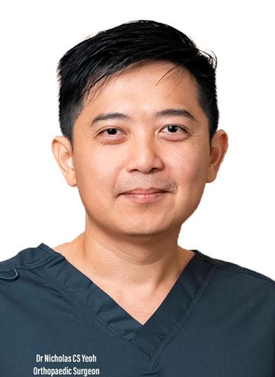 Dr Yeoh Ching Sing (Nicholas) - Orthopaedic Surgery  (sports medicine, treatment and prevention of sports injuries and musculoskeletal surgery)