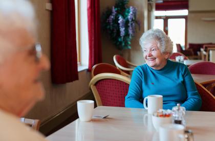 Coffee morning at Plaxton Court, Scarborough