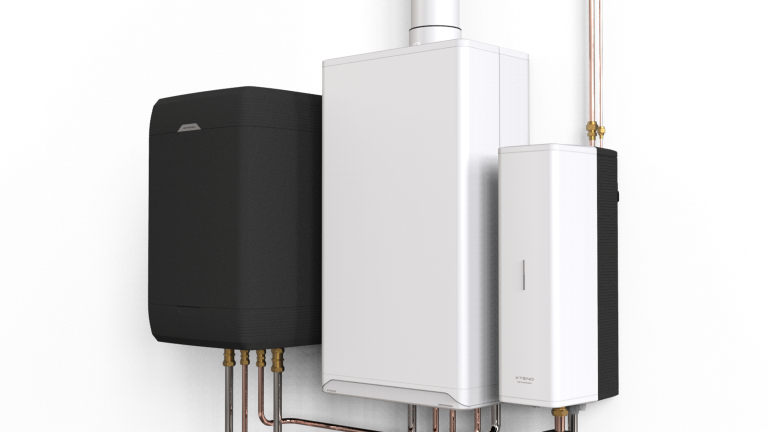 Intergas Xtore boiler met cv-ketel en Xtend hybride warmtepomp