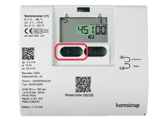 Kamstrup 403 warmte meter