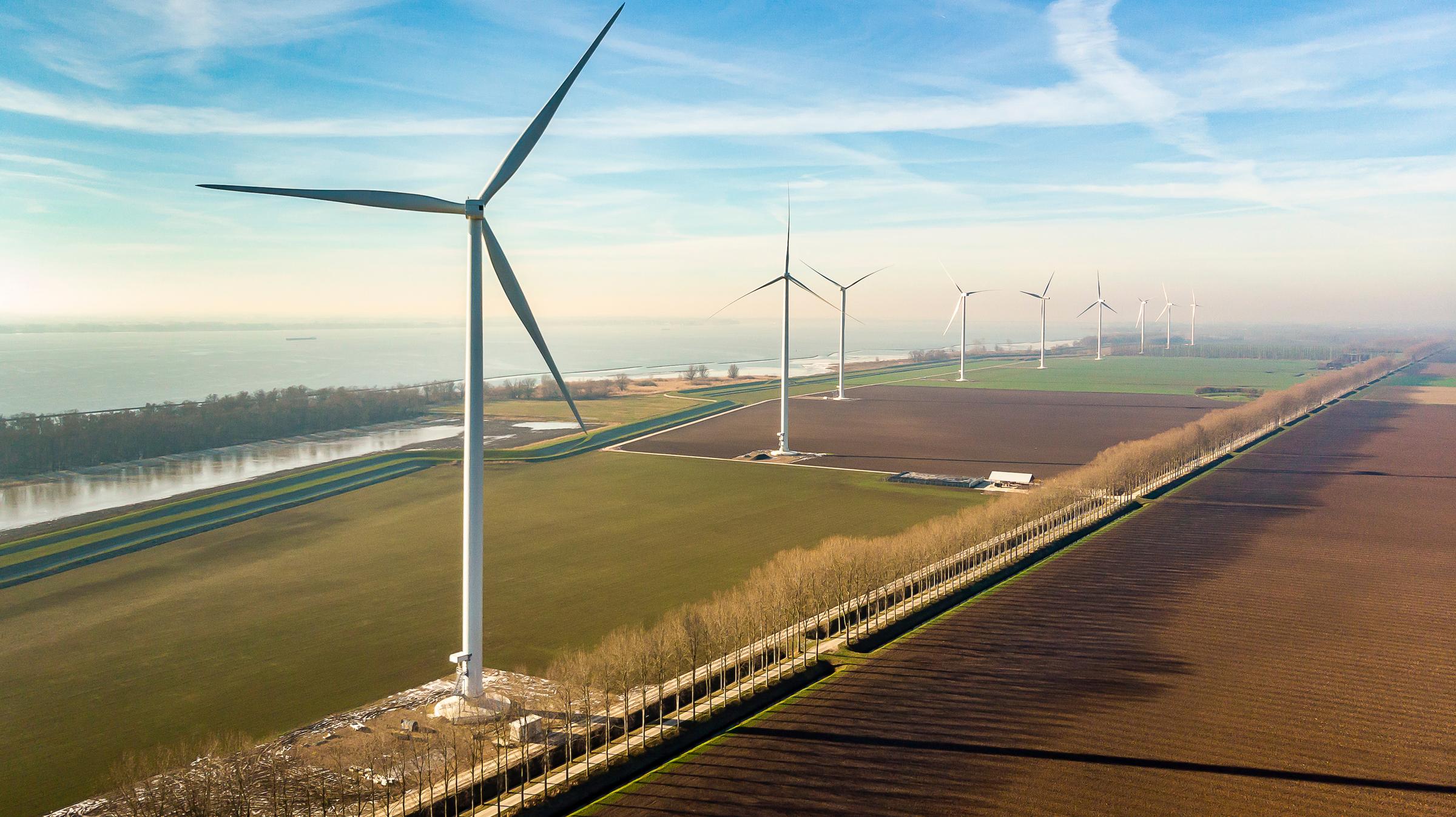 Windpark Hogezandse Polder Numansdorp