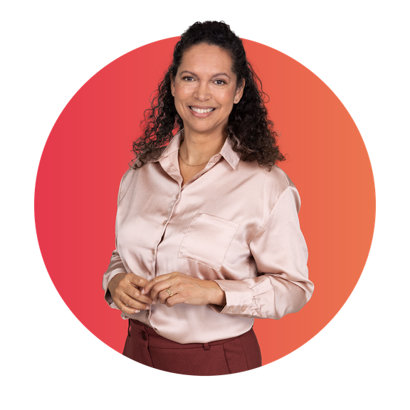Lachende vrouw