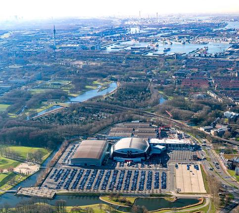 Rotterdam Ahoy van bovenaf