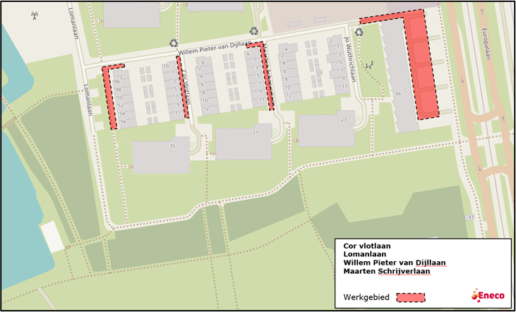 Projectgebied Cor Vlotlaan Rea Warmte