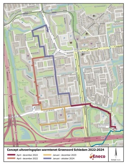 Kaart Groenoord uitvoeringsplan