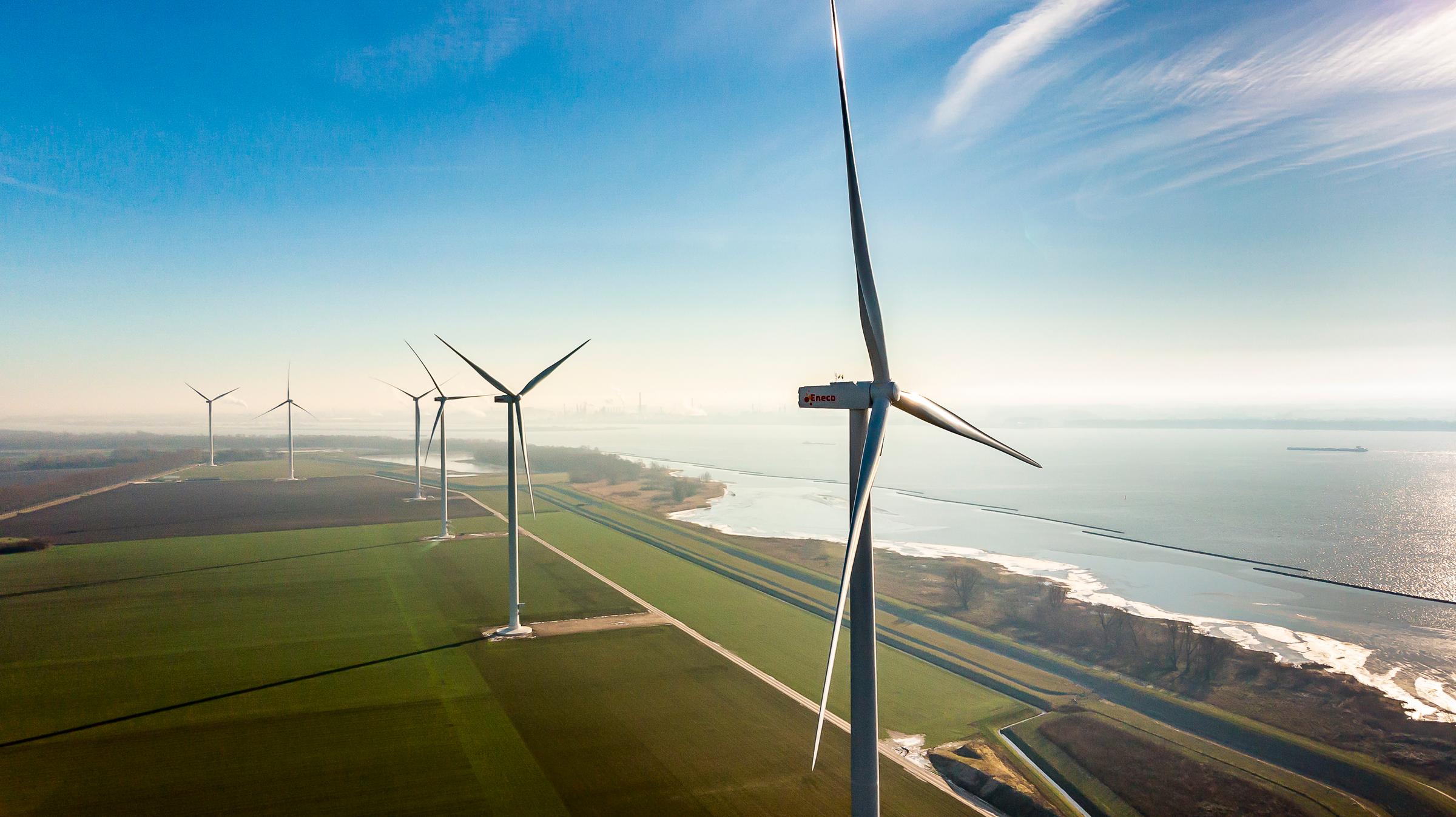 Windpark Hogezandse Polder Numansdorp