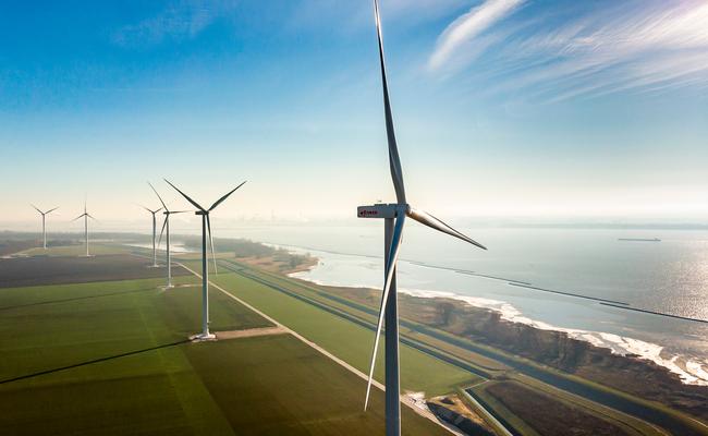 Wind farm Windpark Hogezandse Polder Numansdorp