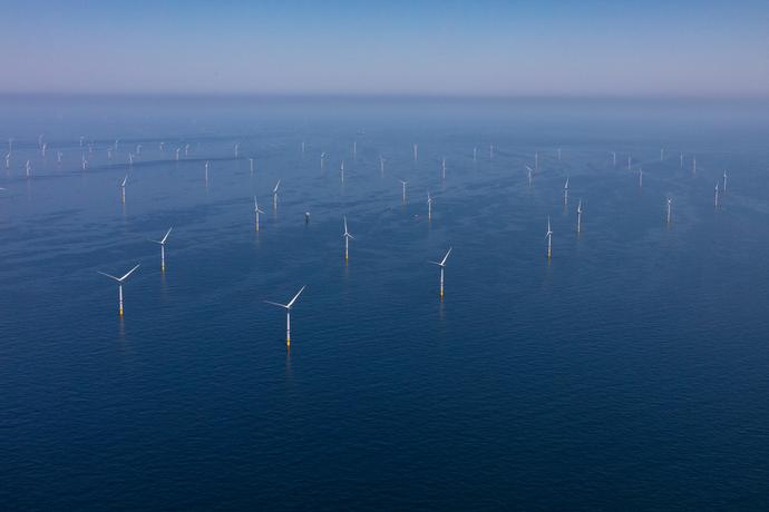 Windpark op zee