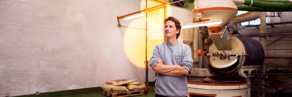 Albert Sterrenburg, eigenaar Koffiebranderij de Amstel