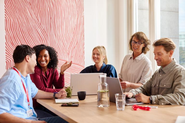 Réunion des employés de l'entreprise