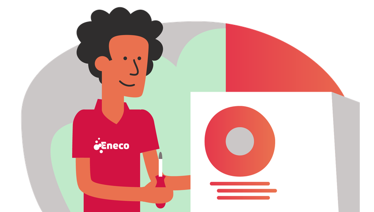 Illustratie warmtepomp monteur 