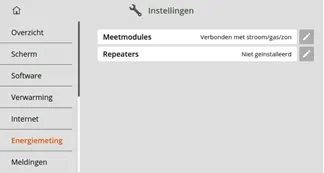 Zijn Toon en je meetmodule niet verbonden, dan moet je ze opnieuw koppelen. Begin met de meetmodule uit het stopcontact halen.