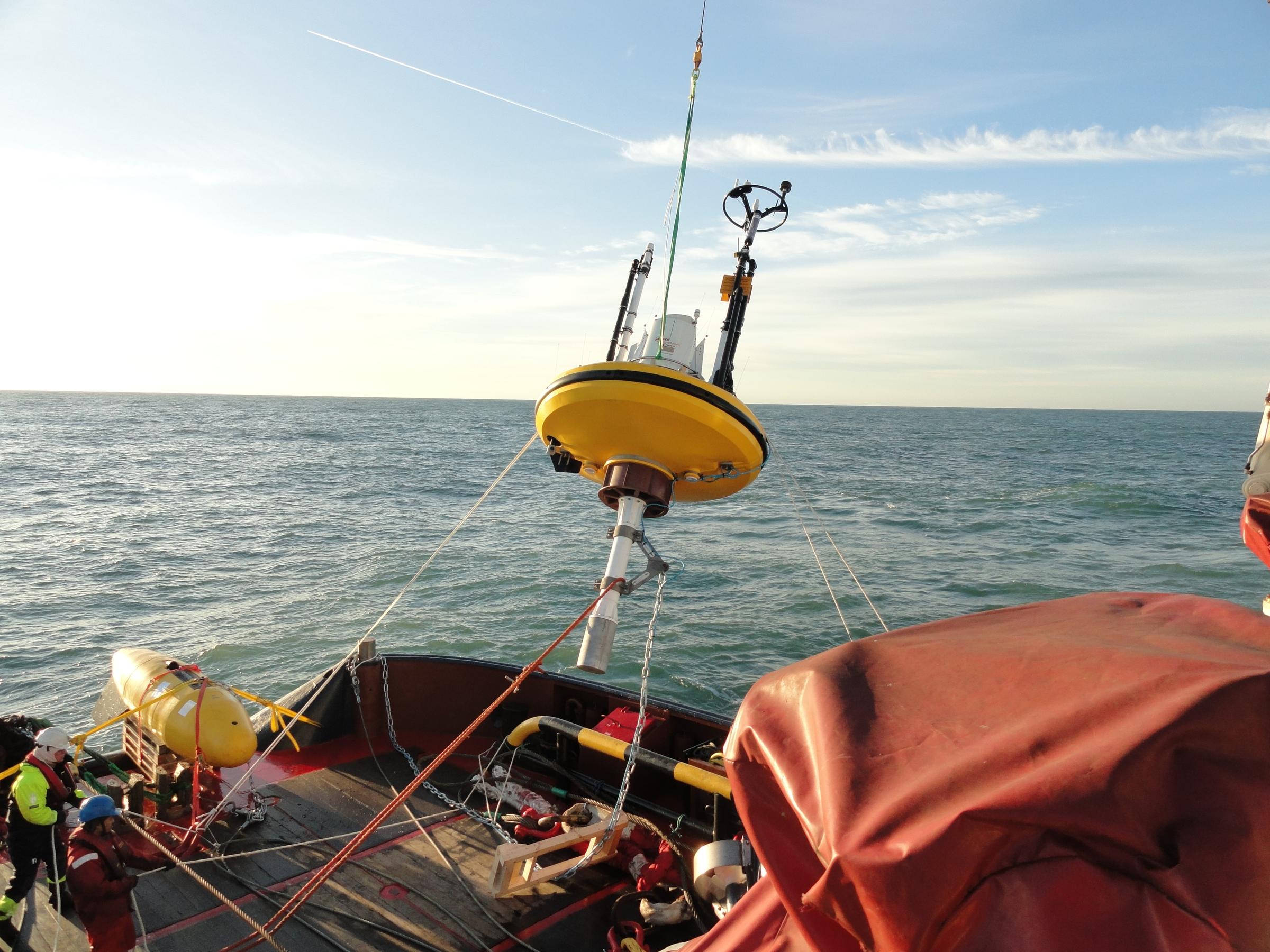 Windpark Luchterduinen - boei te water