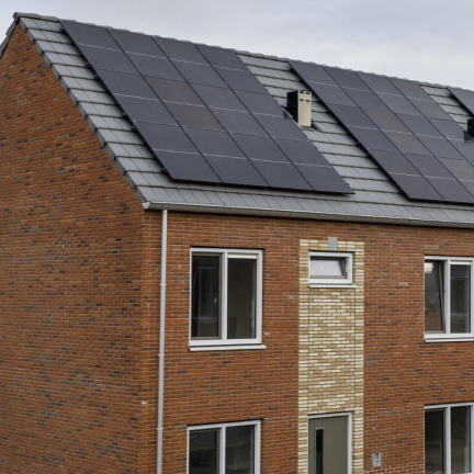 Huis met zonnepanelen