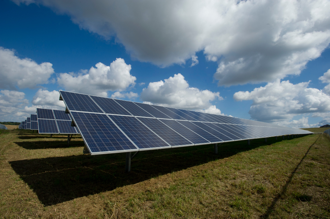 Solar farm in the UK